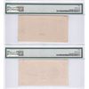 Image 2 : China/ People's Republic, 1949, 10 Yuan, S/N:006095. Front & Back Specimen Pair, both PMG 50.