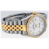 Image 3 : Rolex Mens Stainless Steel and Yellow Gold MOP VVS Diamond 36mm Datejust