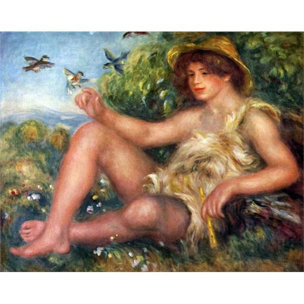 Renoir - Portrait Of Alexandre Thurneyssen As A Shepherd Boy