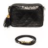 Image 1 : Chanel Black Leather Fringe Shoulder Bag