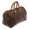 Image 3 : Louis Vuitton Brown Monogram Canvas Speedy 35 Satchel Bag