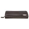 Image 4 : Fendi Dark Brown Salleria Leather Zip Around Wallet