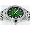 Image 9 : Rolex Mens Stainless Steel 36mm Green Vignette Diamond Datejust Wristwatch