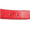 Image 7 : Hermes Red White Leather H Belt Strap (no buckle)