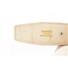 Image 8 : Hermes Red White Leather H Belt Strap (no buckle)