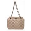 Image 1 : Chanel Gray Quilted Calfskin Leather 2.55 Reissue Grand Shopping Tote Bag