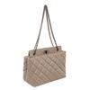 Image 2 : Chanel Gray Quilted Calfskin Leather 2.55 Reissue Grand Shopping Tote Bag