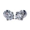 Image 1 : 1.02 ctw Diamond Stud Earrings - 14KT White Gold