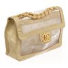 Image 2 : Chanel Vinyl Gold Lambskin Flap Maxi Shoulder Bag