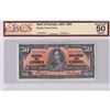 Image 1 : BC-26c 1937 $50 BCS AU50 Original Coyne-Towers, Changeover, SN: B/H4928676