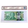 Image 2 : BC-74 2015 $20 BCS GUNC66 Original Wilkins-Poloz, SN: FWS4555487