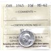 Image 1 : 10-cent 1945 ICCS MS62
