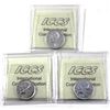 Image 2 : 1954, 1955 Cameo & 1958 Canada 25-cent ICCS PL64. 3pcs