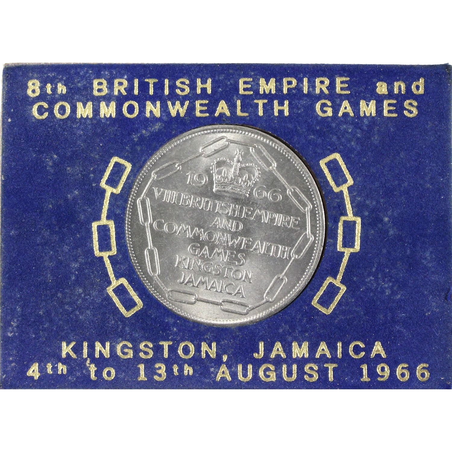 Jamaica 1966 Commonwealth Games 5 Shillings. Holder Marked Kingston