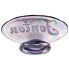 Image 2 : Fenton Glass 'Authentic Fenton Handmade' Violet Satin Oval Dealer Display Sign with Original Sticker