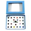 Image 1 : Tresor De La Mer Sterling Silver Size 7 Ladies Ring with 24 Different Interchangeable Stones