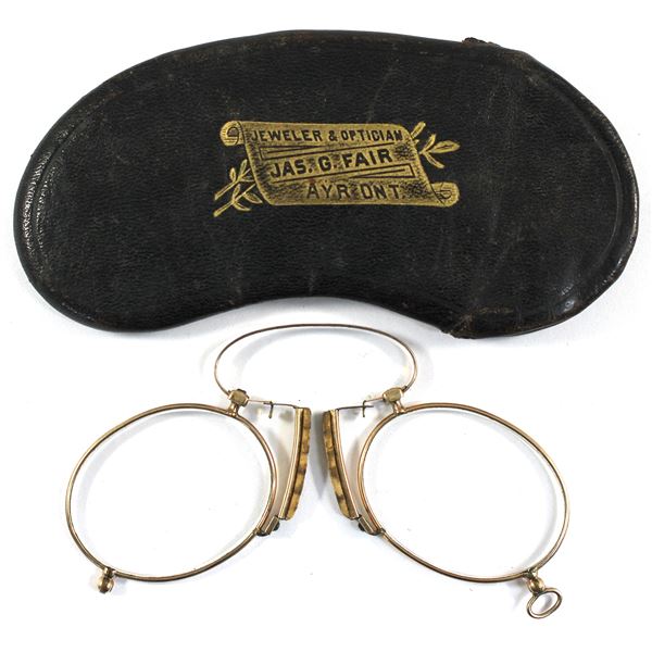 James G. Fair, Ayr, Ontario Jeweller Spectacles