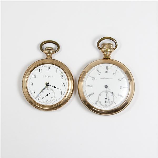 Two (2) Elgin 12S & 16S Pocket Watches