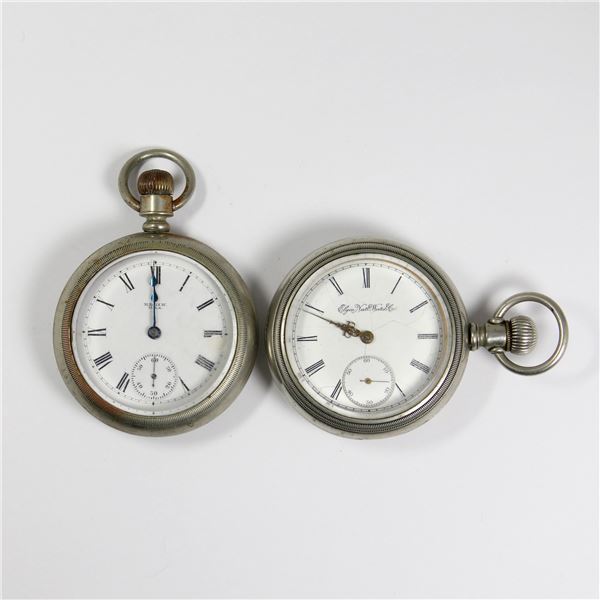 Two (2) Elgin 18S Pocket Watches