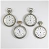 Image 1 : Four (4) Waltham 18S 1883 Model Pocket Watches