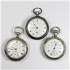 Image 1 : Three (3) 18S Early American Keywind Pocket Watches