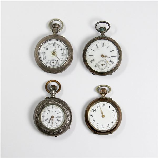 Swiss .800 Silver Pocket Watches