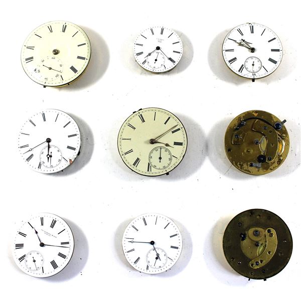 Swiss & English Pocket Watch Movement Assemblies