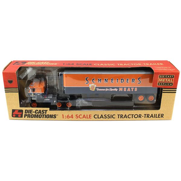 Scarce! DCP-31640. Die-Cast Promotions-Schneiders 1/64 Scale Replica Classic Tractor-Trailer. #100 o