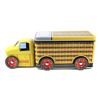 Image 1 : Coca-Cola 2000 Tin Yellow Delivery Truck with Moving Wheels and Small & Large Compartments