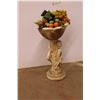 Image 3 : *Decorative Pedestal Bowl w/ Decorative Fruit (17" Tall Empty)
