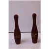 Image 2 : (6) Mini Wooden Bowling Pins