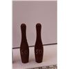 Image 4 : (6) Mini Wooden Bowling Pins