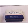 Image 3 : Vintage Tin Johnson & Johnson Auto First Aid Kit w/ Contents + Vogue Tobacco Tin