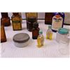 Image 3 : (19) Vintage Medicine Bottles + (3 Beakers