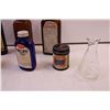Image 5 : (19) Vintage Medicine Bottles + (3 Beakers