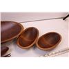 Image 4 : 7-Piece Wooden Salad Bowl Set