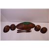 Image 6 : 7-Piece Wooden Salad Bowl Set