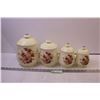 Image 1 : Set of 4 Ceramic Canisters