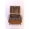 Image 2 : Decorative Wicker Box w/ Metal Frame