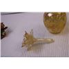 Image 4 : Blown Glass Perfume Bottle + (2) Decor Items