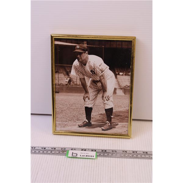 Framed Lou Gehrig Print (10.5x8.5)