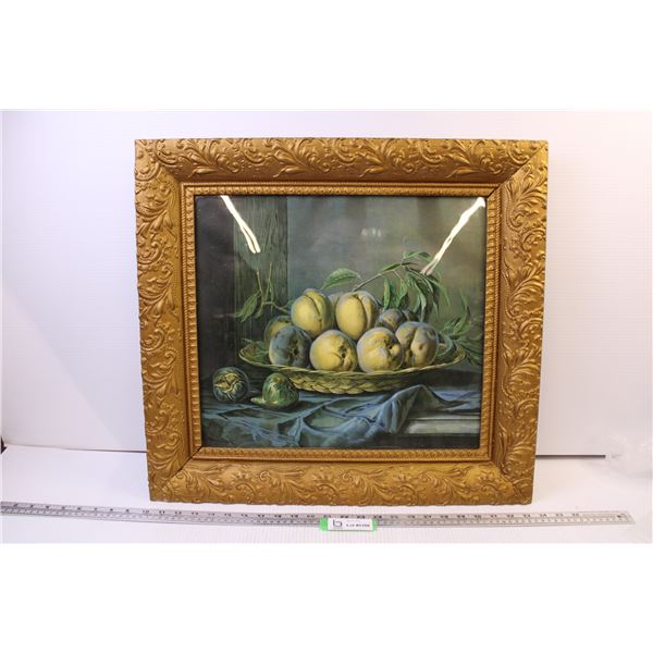 Framed Fruit Print (24x22)