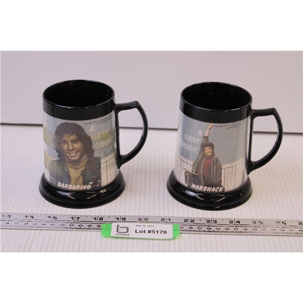 (2) Welcome Back Kotter Plastic Mugs