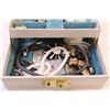 Image 8 : Jewellery Box w/ Mix of Costume Jewellery, Cufflinks, Gauge Earrings, and a Casio Watch