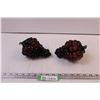 Image 1 : (2) Art Glass Grapes