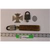 Image 1 : Lot of Vintage Metal Items - Locks, Misc