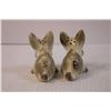 Image 2 : Vintage Novelty Dog Salt and Pepper Shakers (Small Chip)
