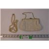 Image 1 : Vintage Purse and Pearl Clasp Necklace - Made in Hong Kong, 1960s (Clasp is Missing)