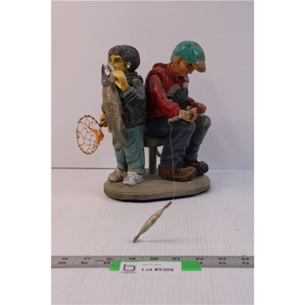 Plastic Fishing Figurine