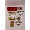 Image 3 : Box of Assorted Accessory Items - Vintage Glasses, Cuff Link Buttons, Misc